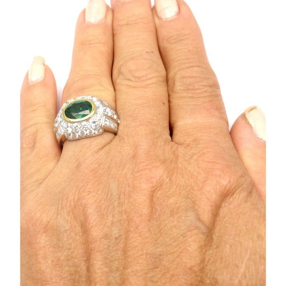 Rare! Authentic Patek Philippe Platinum Diamond Emerald   zCertificate - Picture 8 of 10